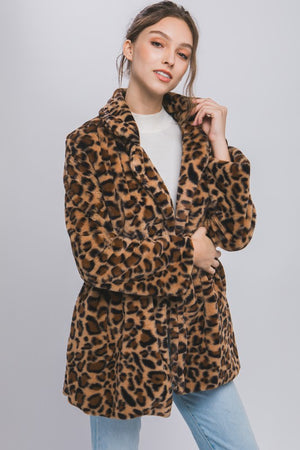Long Leopard Fur Coat