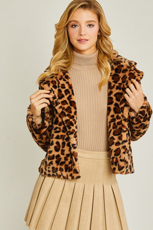 Lina Leopard Fur Jacket