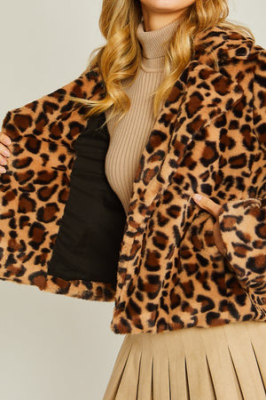 Lina Leopard Fur Jacket