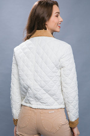 Emily Quilted Collard Jacket
