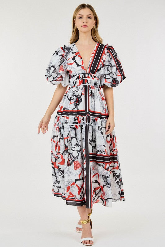 Print All Over Maxi Red/Black