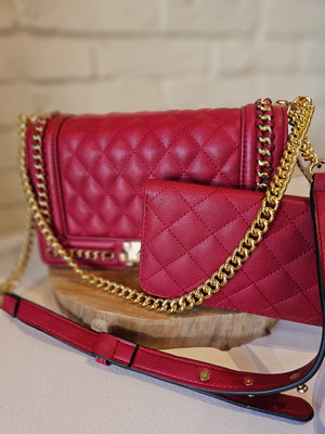 Gold Chain Quilted Bag