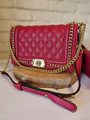 Gold Chain Quilted Bag