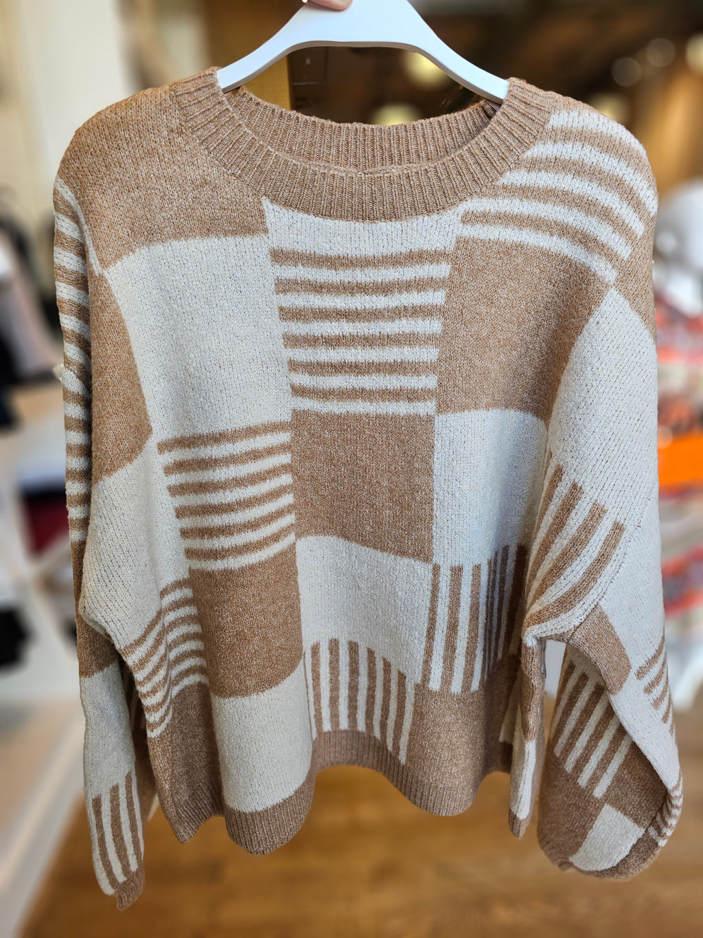 Stripe & Checkered Sweater