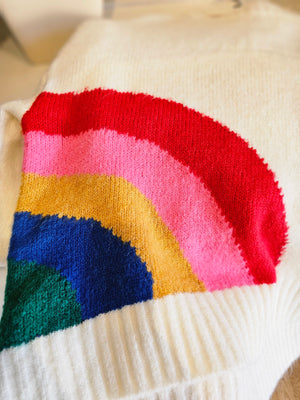 Rainbow Soft Knit Sweater