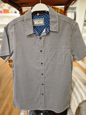 Men's Button Up Shirt Dotted