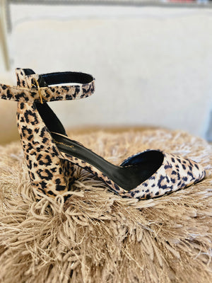 Mariko Camel Leopard Heel