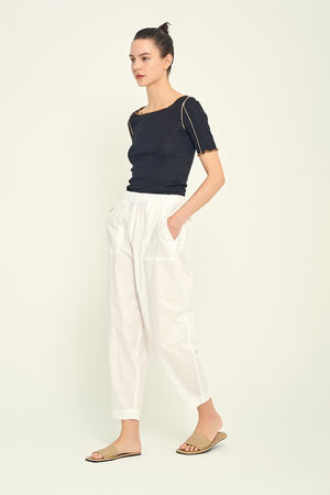 Cotton Poplin Pants