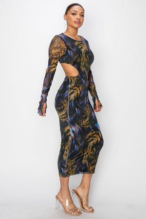 Swirled Tiger Eye Dress