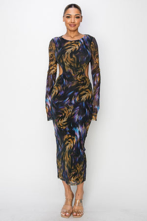 Swirled Tiger Eye Dress