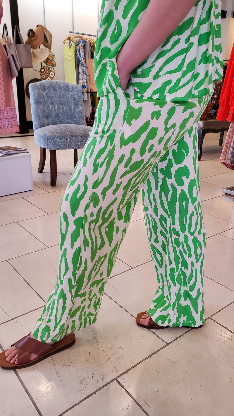 Animal Printed 2 Piece SET Green