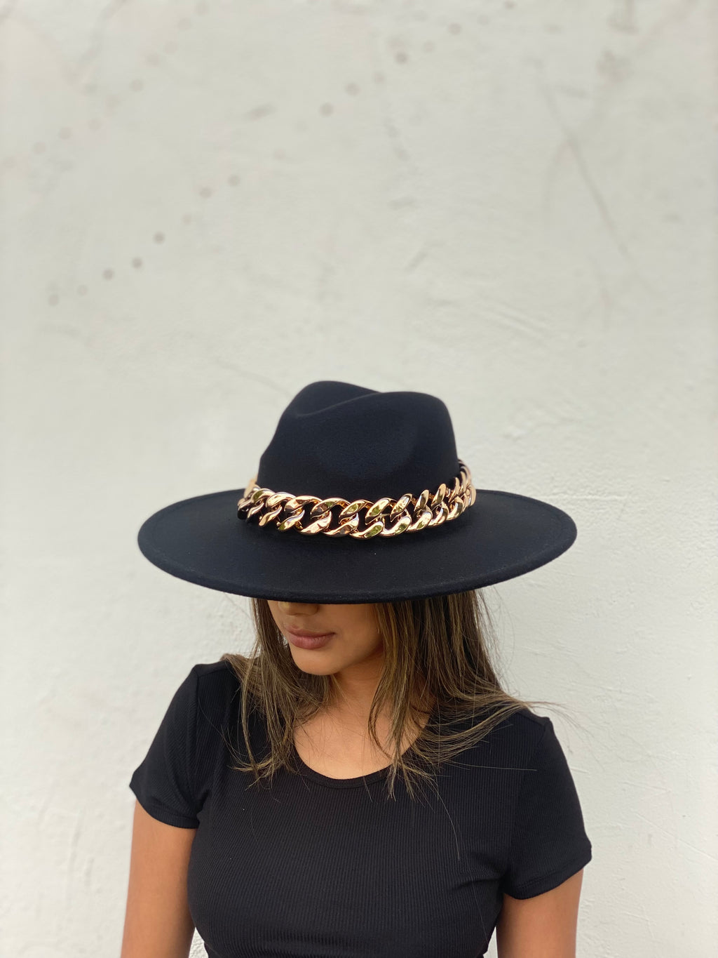 Rose Gold Rim - Chained Hat
